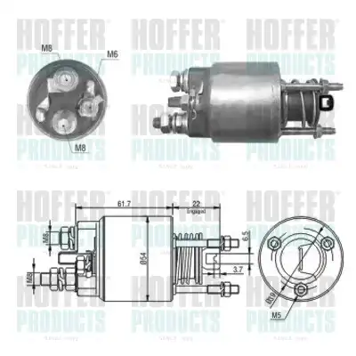 Тяговое реле, стартер 46048 HOFFER