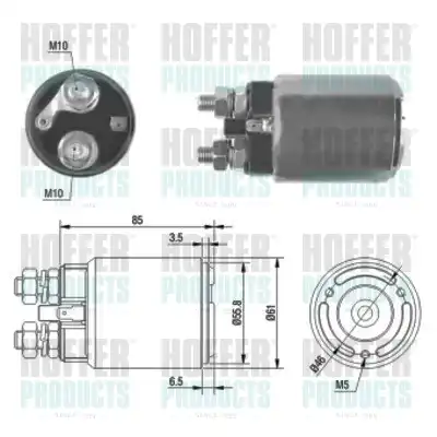 Тяговое реле, стартер 46120 HOFFER