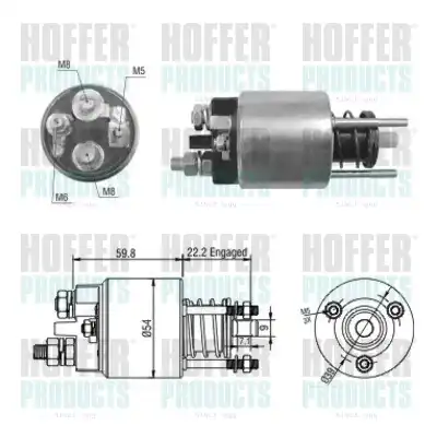Тяговое реле, стартер 46134 HOFFER