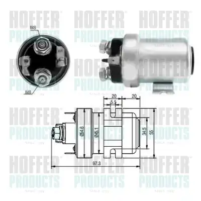 Тяговое реле, стартер 46183 HOFFER