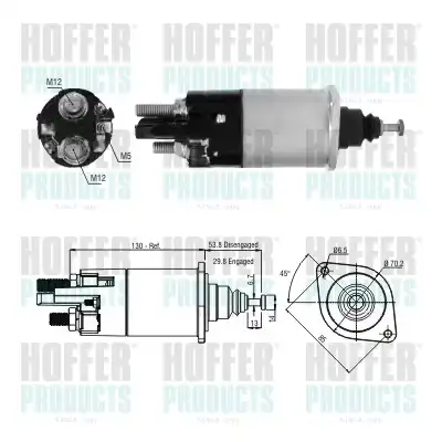 Тяговое реле, стартер 46255 HOFFER