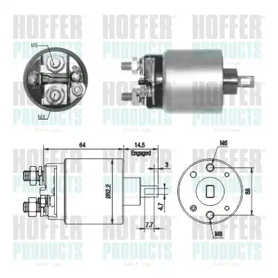 Тяговое реле, стартер 46274 HOFFER