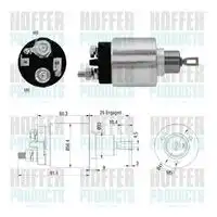 Тяговое реле, стартер 46306 HOFFER