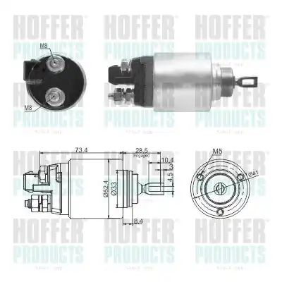 Тяговое реле, стартер 46309 HOFFER