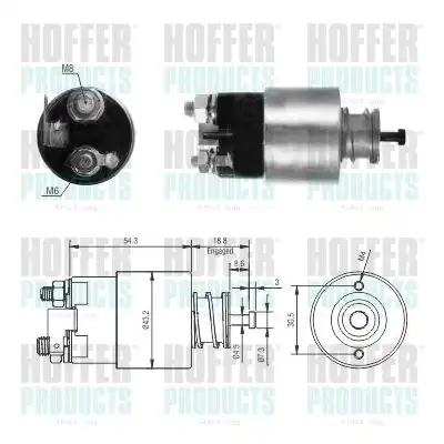 Тяговое реле, стартер 46317 HOFFER