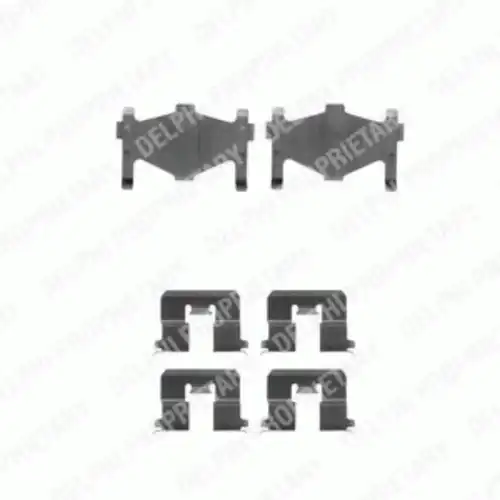Комплектующие, колодки дискового тормоза LX0304 DELPHI