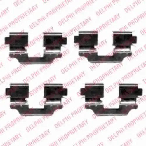 Комплектующие, колодки дискового тормоза LX0424 DELPHI