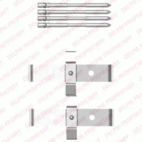 Комплектующие, колодки дискового тормоза LX0469 DELPHI