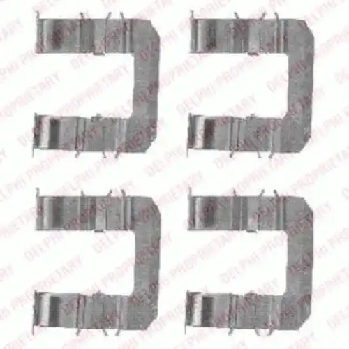 Комплектующие, колодки дискового тормоза LX0483 DELPHI