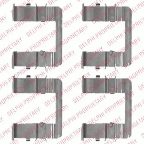Комплектующие, колодки дискового тормоза LX0519 DELPHI