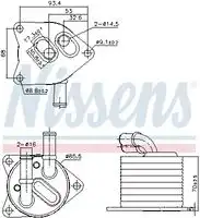 Радиатор кондиционера (конденсатор) NISSENS 91396
