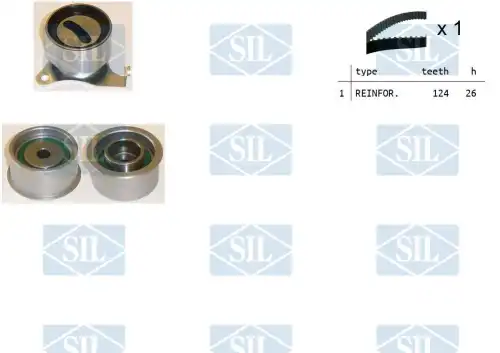 Комплект ремня ГРМ TK1443 SALERI SIL