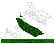Решетка радиатора HYUNDAI / KIA 86350-L0700