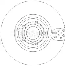 Тормозной диск BBD6250S BORG&BECK