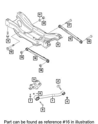 Рычаг подвески JEEP 68285137AA*