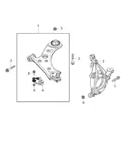 Рычаг подвески JEEP 68248007AA