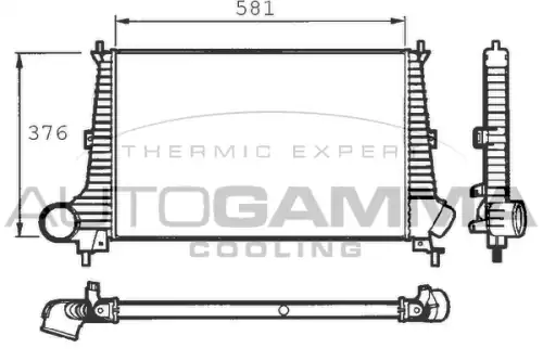 Интеркулер AUTOGAMMA 101502