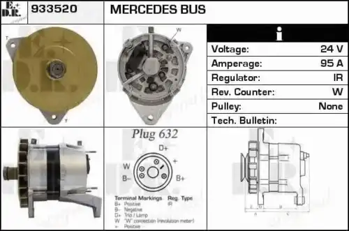 генератор MB 933520 EDR