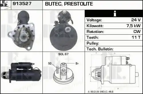 Стартер EDR 913527