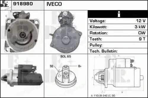 Стартер EDR 918980