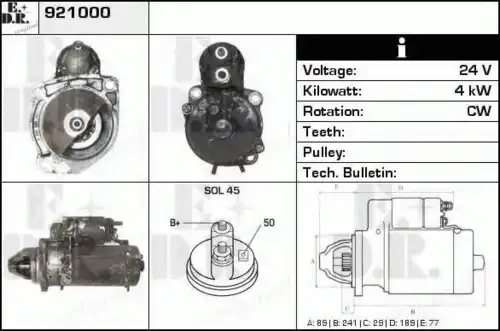 Стартер EDR 921000