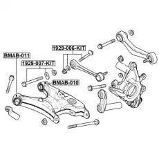 болт подвески!\ BMW E46/E39 95-06 1929-007-KIT FEBEST