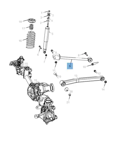 Рычаг подвески JEEP K52059976AF