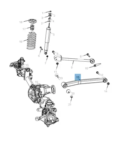 Рычаг подвески JEEP K52059979AF