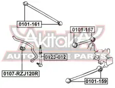 Тяга стабилизатора ASVA 0123-012