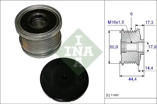 Шкив генератора 535 0148 10 INA