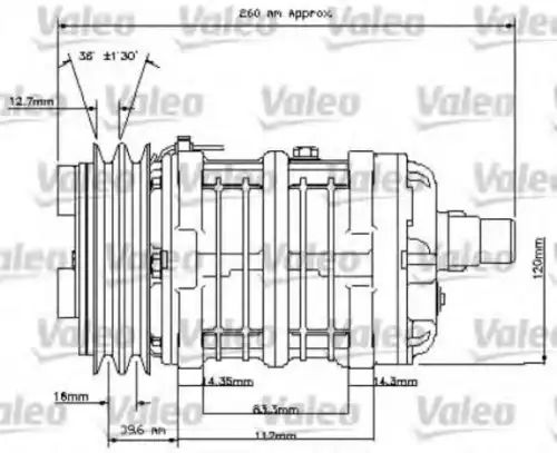 Компрессор, кондиционер 815841 VALEO