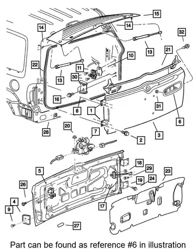Ручка двери JEEP 55360634AE
