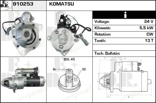 Стартер EDR 910253