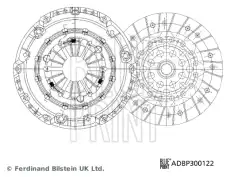 Комплект сцепления BLUE PRINT ADBP300122