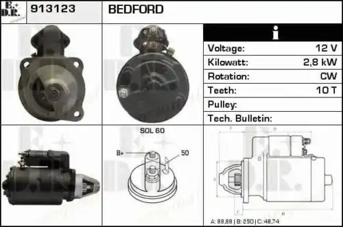 Стартер EDR 913123