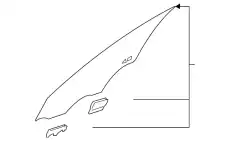 GLASS ASSY-FRONT DOOR,LH 82410J5530 KIA