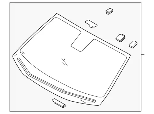 GLASS-WINDSHIELD 86111JI100 HYUNDAI