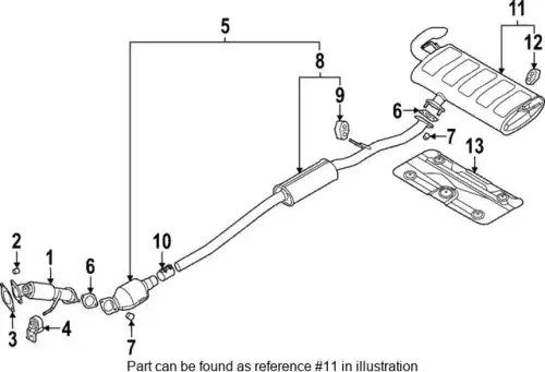 MUFFLER ASSY-REAR 28710N9300 HYUNDAI