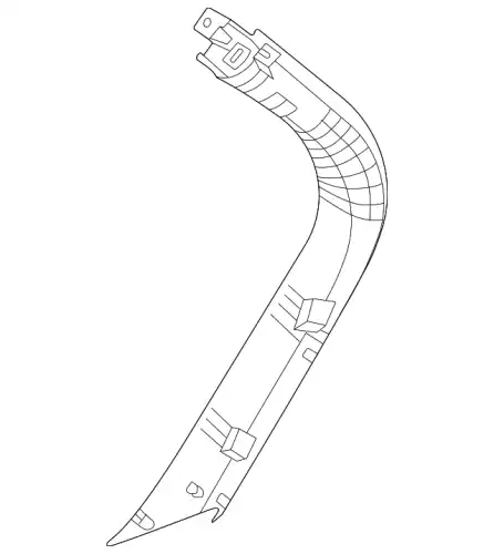 TRIM ASSY-TAIL GATE FRAME SIDE 81740AR000OCW HYUNDAI