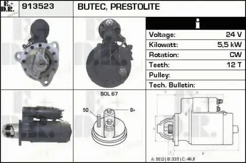 Стартер EDR 913523