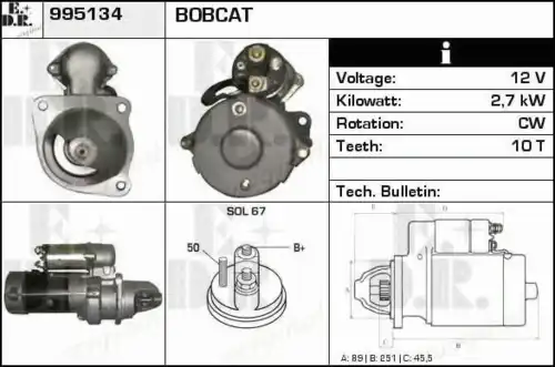 Стартер EDR 995134