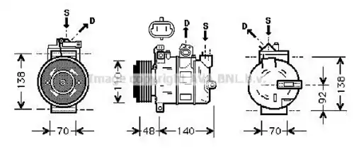 ASTRA (Zafira 99-) КОМПРЕССОР КОНДИЦ OLAK356 AVA