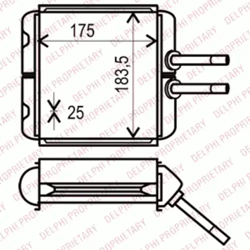 Радиатор печки DELPHI TSP0525532