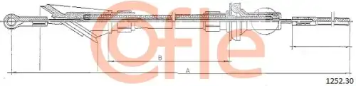Трос сцепления COFLE 125230
