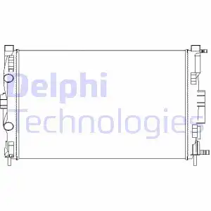 Радиатор системы охлаждения двигателя DELPHI TSP0524056