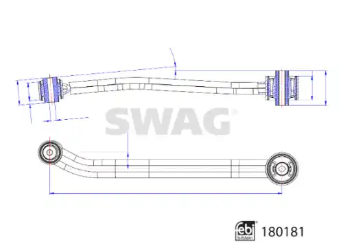 Рычаг подвески SWAG 33 10 6954