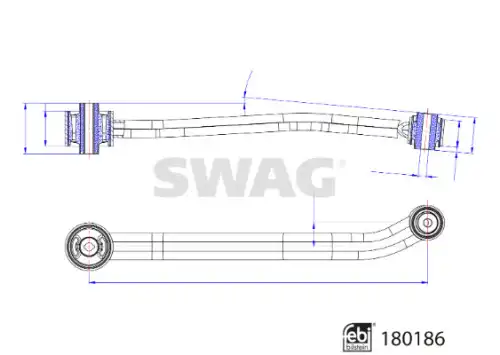 Рычаг подвески SWAG 33 10 6956