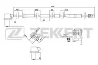Датчик ABS ZEKKERT SE-6085