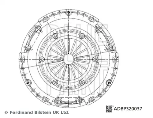 Диск сцепления BLUE PRINT ADBP320037