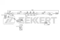 Датчик ABS ZEKKERT SE-6045